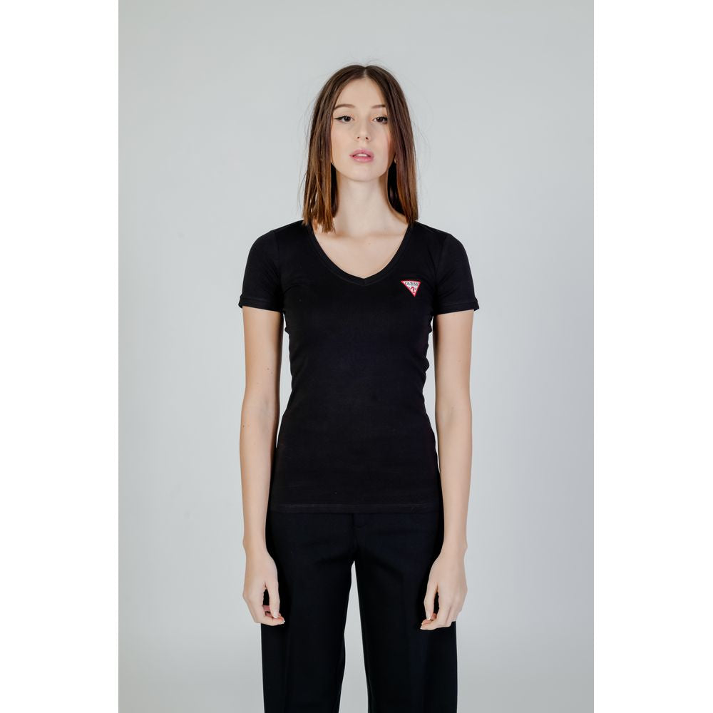 Guess Zwart Katoenen T-shirt