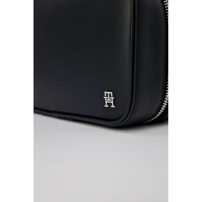 Pochette en cuir noir Tommy Hilfiger