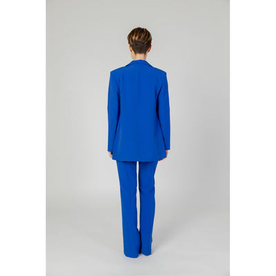 Blazer bleu en polyester recyclé uniquement
