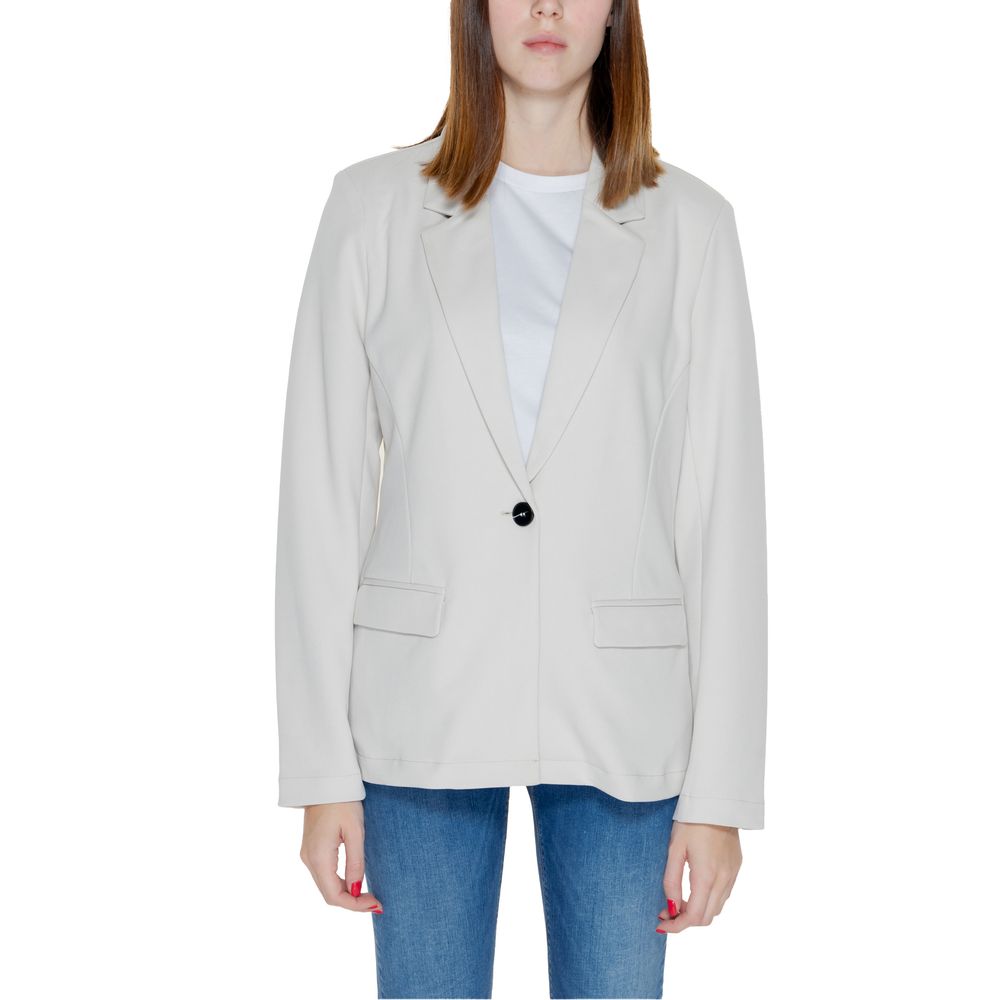 Blazer beige en polyester uniquement