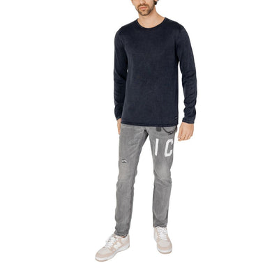 Jack Jones Blauw Katoenen T-shirt