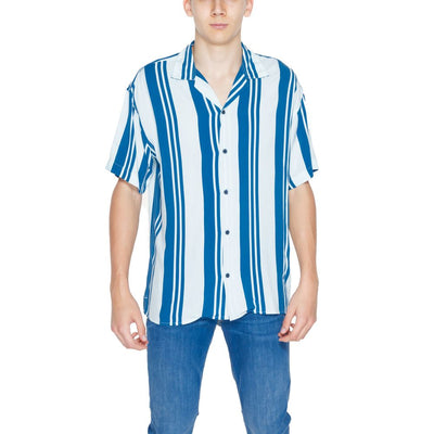 Jack Jones Blauwe Viscose Korte Mouw