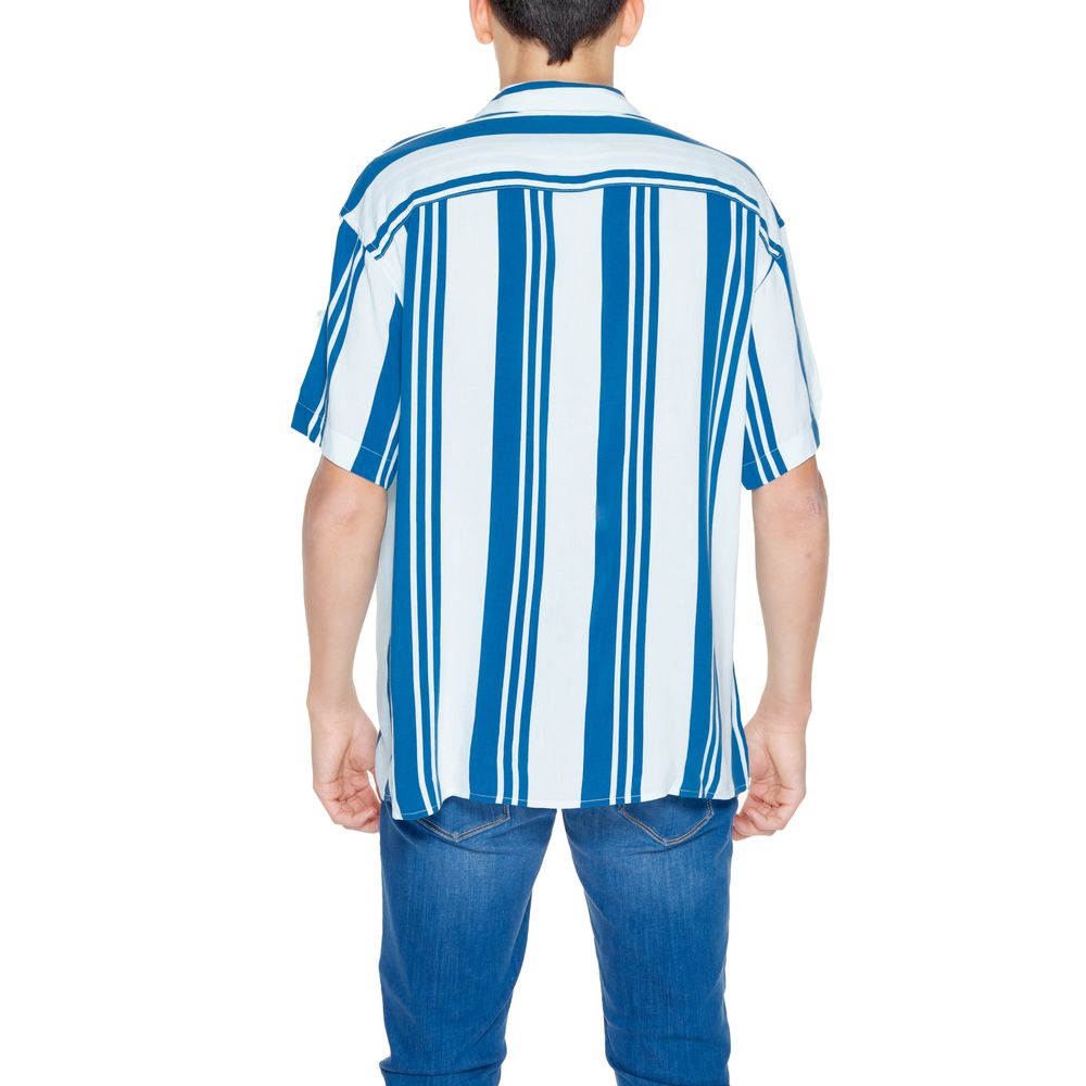 Jack Jones Blauwe Viscose Korte Mouw