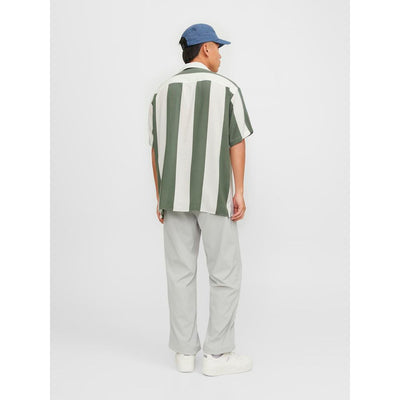Jack Jones Groene Viscose Korte Mouw