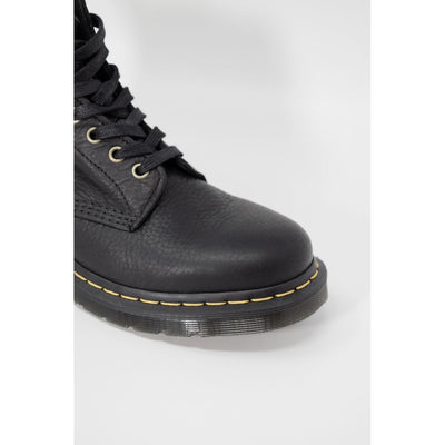 Bottes en cuir noir Dr. Martens