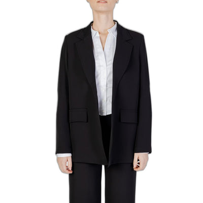 Blazer noir en polyester Sandro Ferrone
