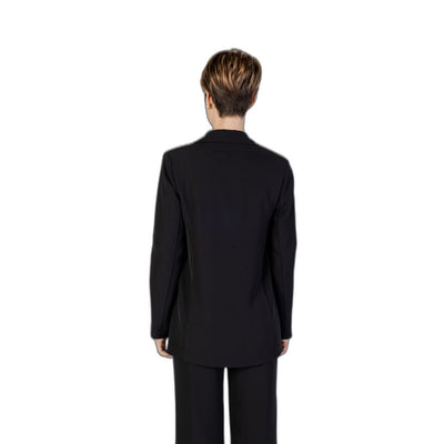Blazer noir en polyester Sandro Ferrone