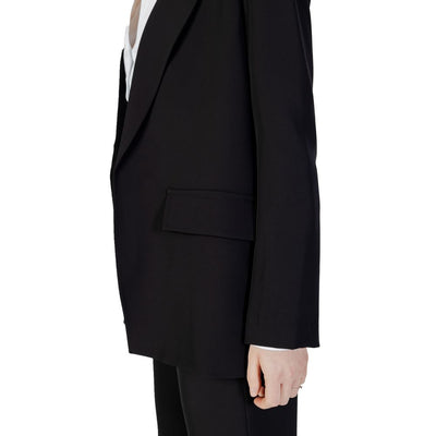 Blazer noir en polyester Sandro Ferrone