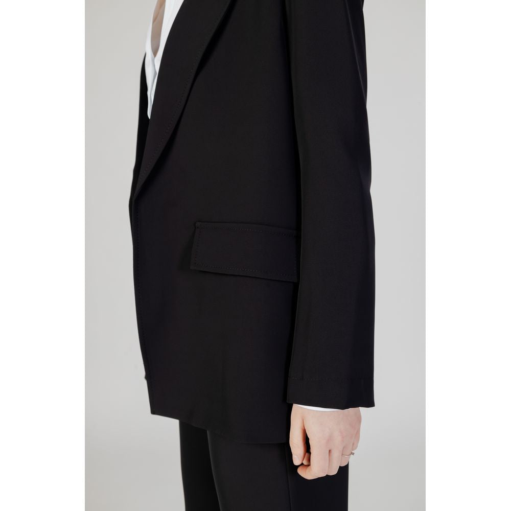 Blazer noir en polyester Sandro Ferrone