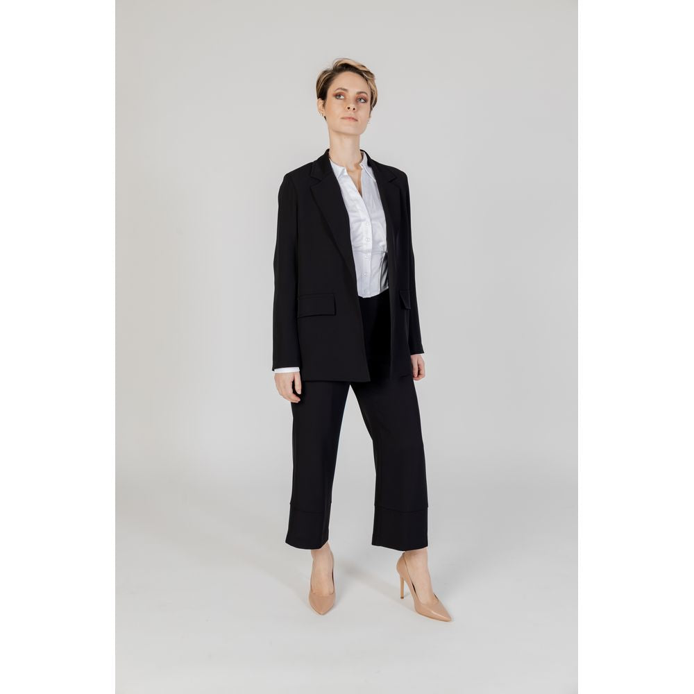 Blazer noir en polyester Sandro Ferrone