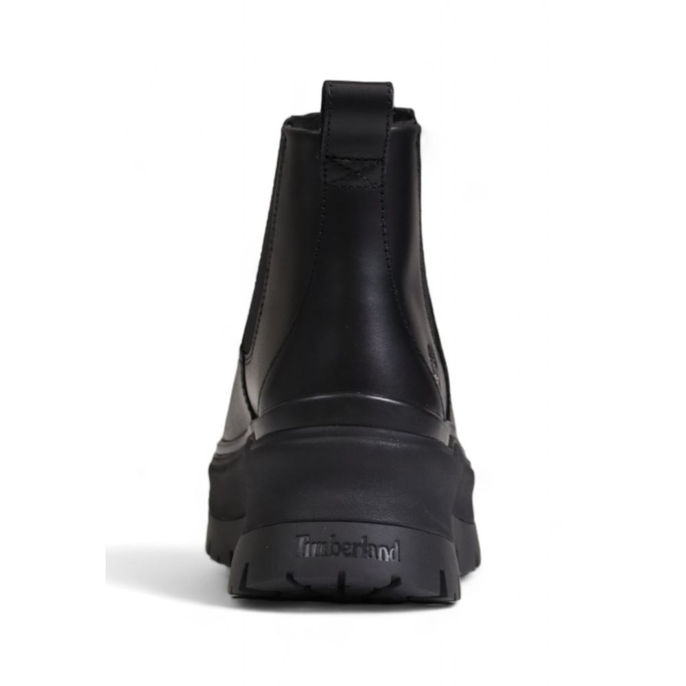 Bottines en cuir noir Timberland