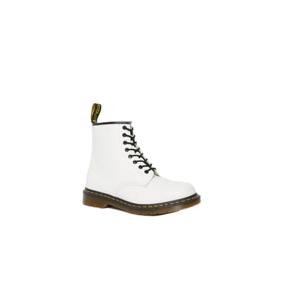 Bottes en cuir blanc Dr. Martens