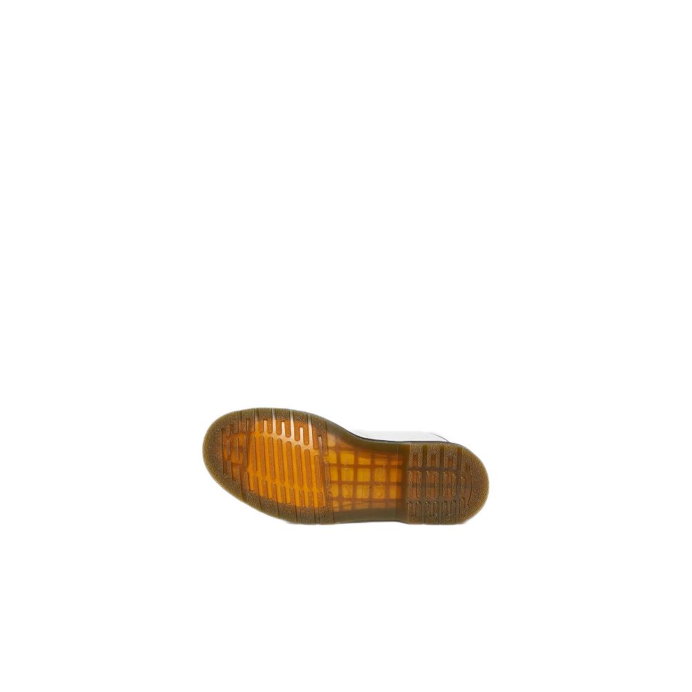 Bottes en cuir blanc Dr. Martens