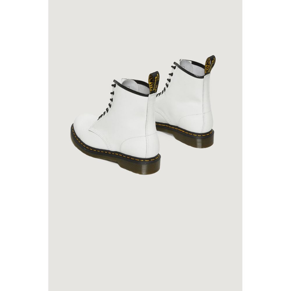 Bottes en cuir blanc Dr. Martens