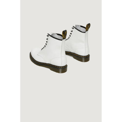 Bottes en cuir blanc Dr. Martens