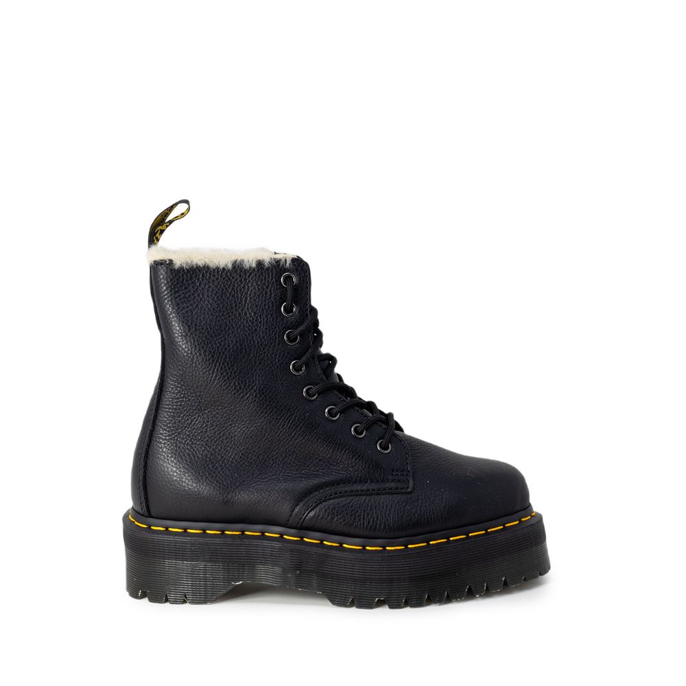 Bottes en cuir noir Dr. Martens