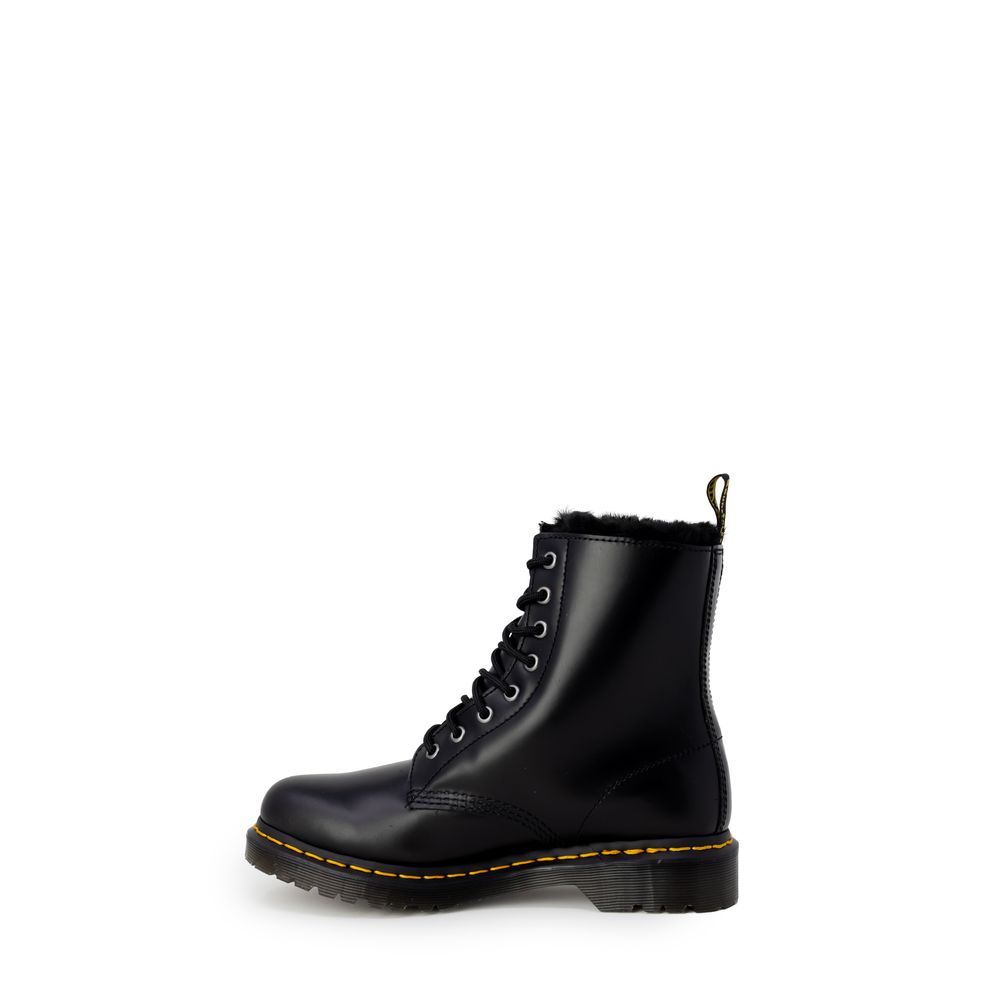 Bottes en cuir noir Dr. Martens