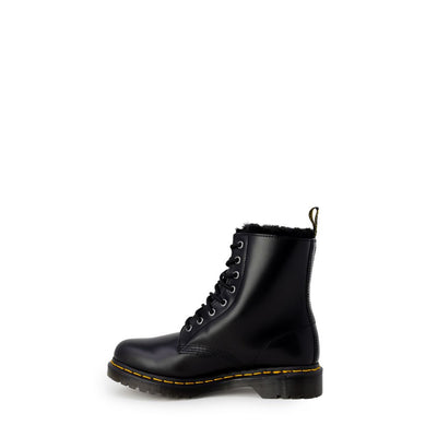 Bottes en cuir noir Dr. Martens