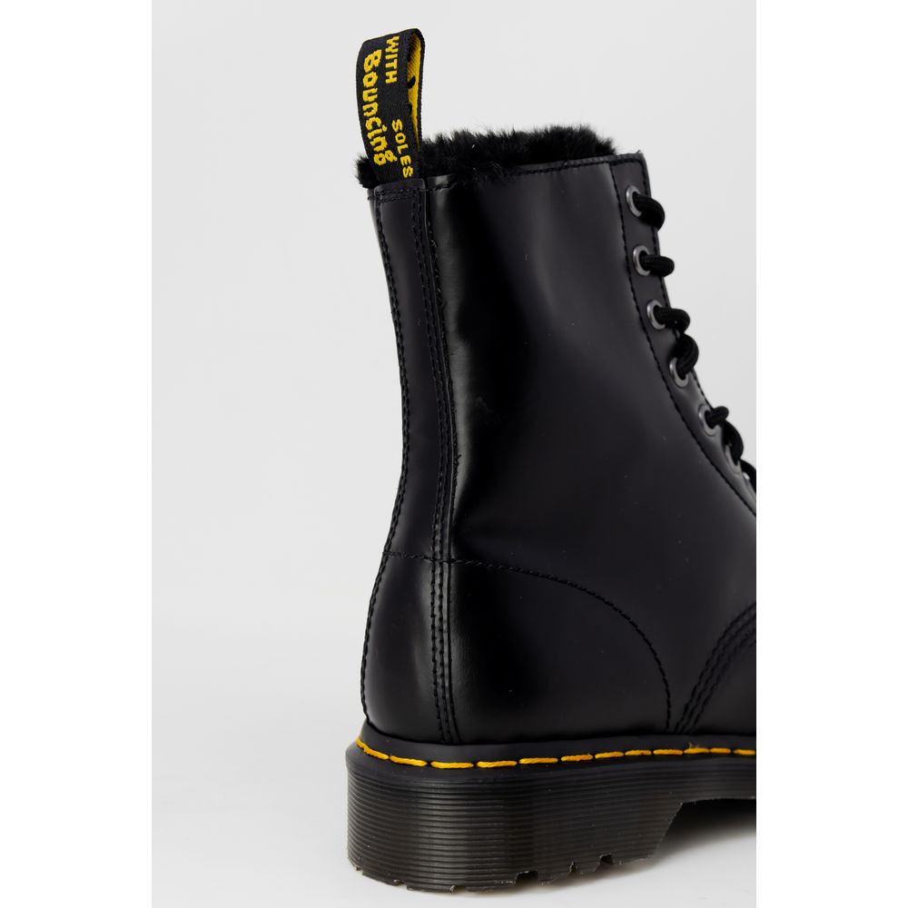Bottes en cuir noir Dr. Martens