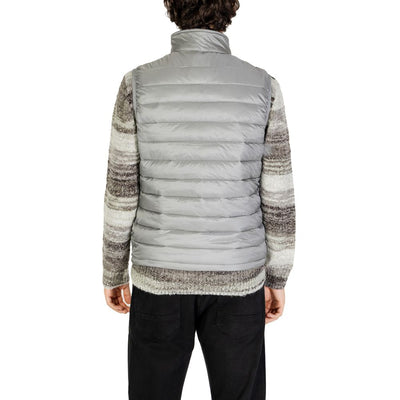 Veste sans manches en polyamide gris Gianni Lupo