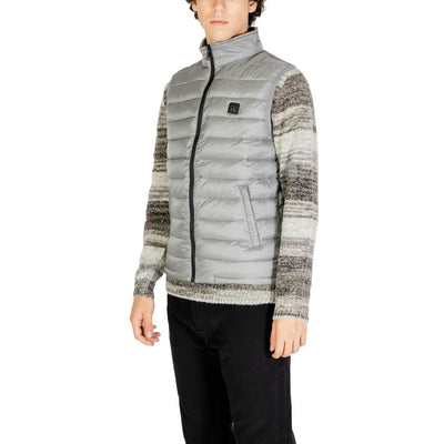 Veste sans manches en polyamide gris Gianni Lupo