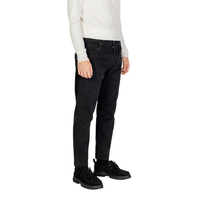 Pantalon en coton noir Gianni Lupo