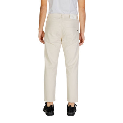 Gianni Lupo Cream Cotton Pant