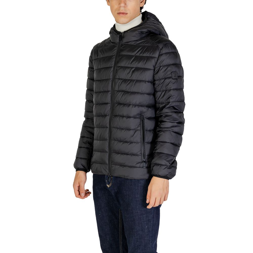 Gianni Lupo Black Polyamide Jackets & Coat