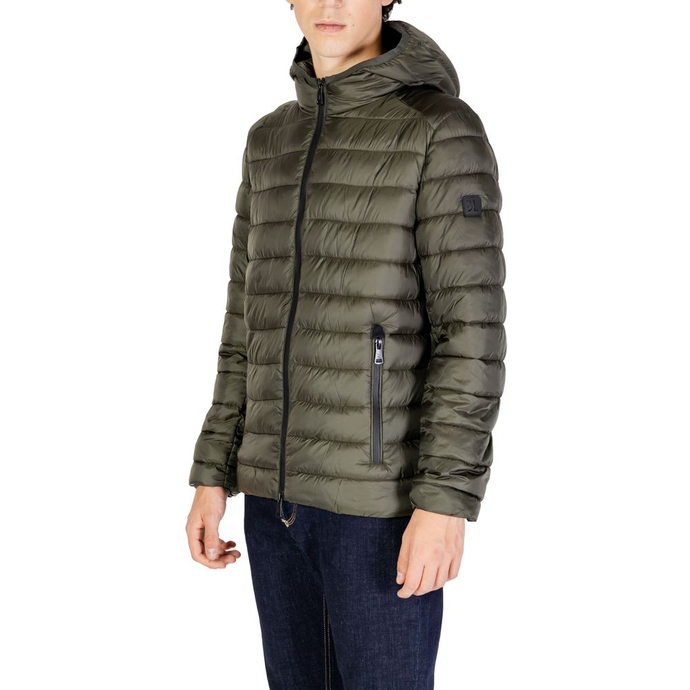 Vestes et manteaux en polyamide vert Gianni Lupo