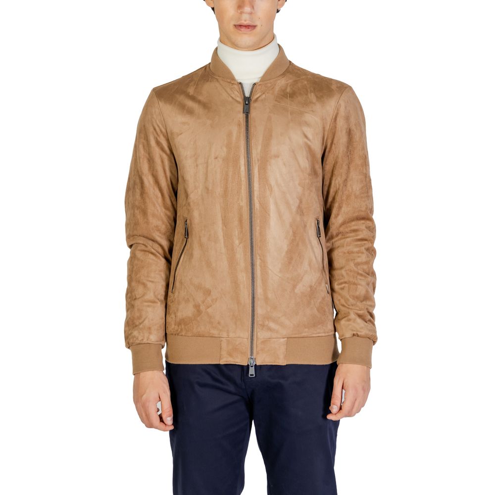 Vestes et manteaux en polyester beige Gianni Lupo