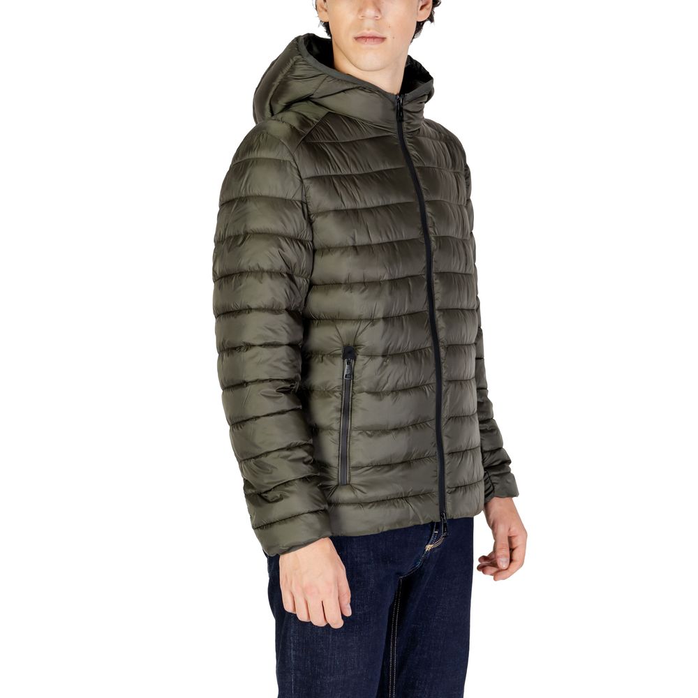 Vestes et manteaux en polyamide vert Gianni Lupo