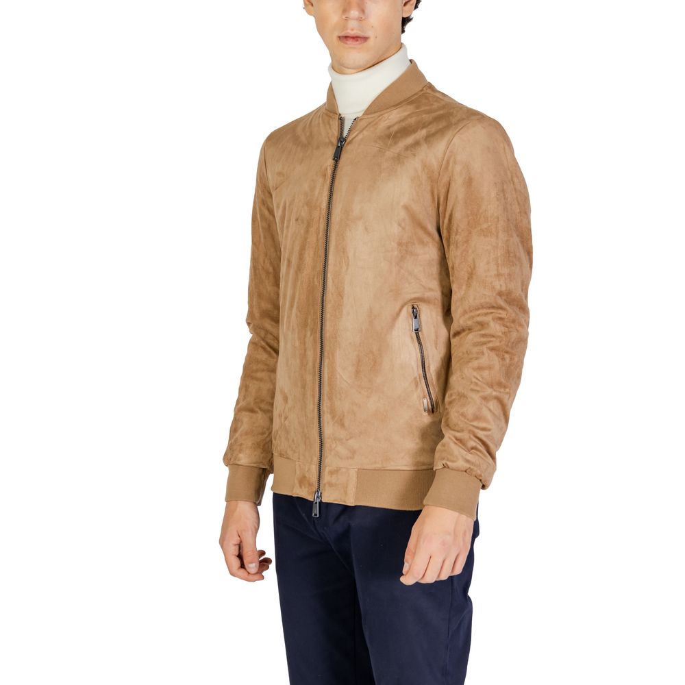 Vestes et manteaux en polyester beige Gianni Lupo