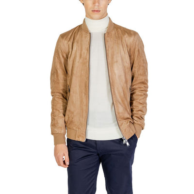 Vestes et manteaux en polyester beige Gianni Lupo
