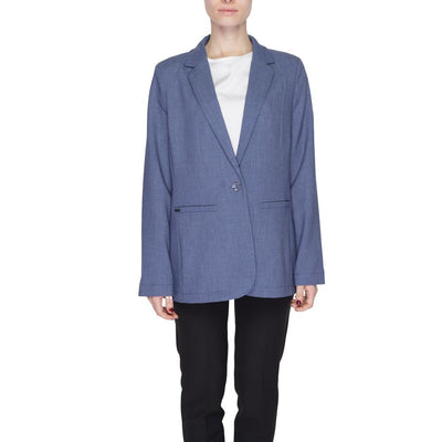 Blazer bleu en polyester Street One