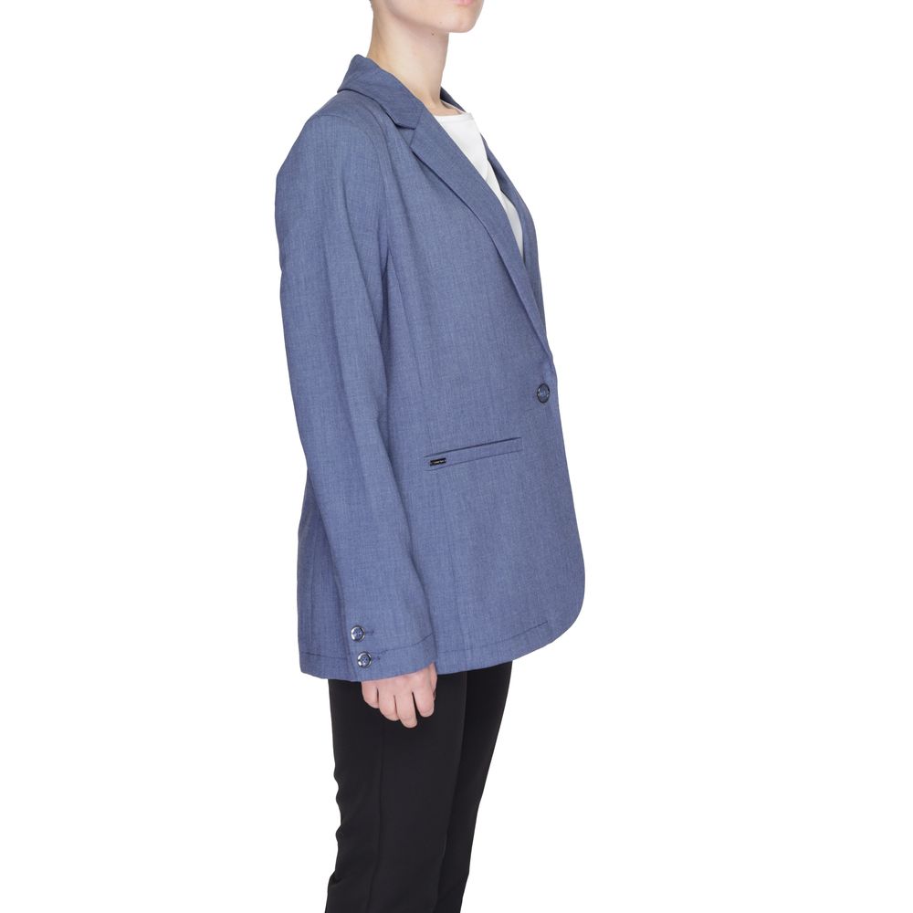 Blazer bleu en polyester Street One