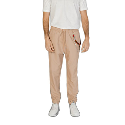 Gianni Lupo Beige Polyester Pant