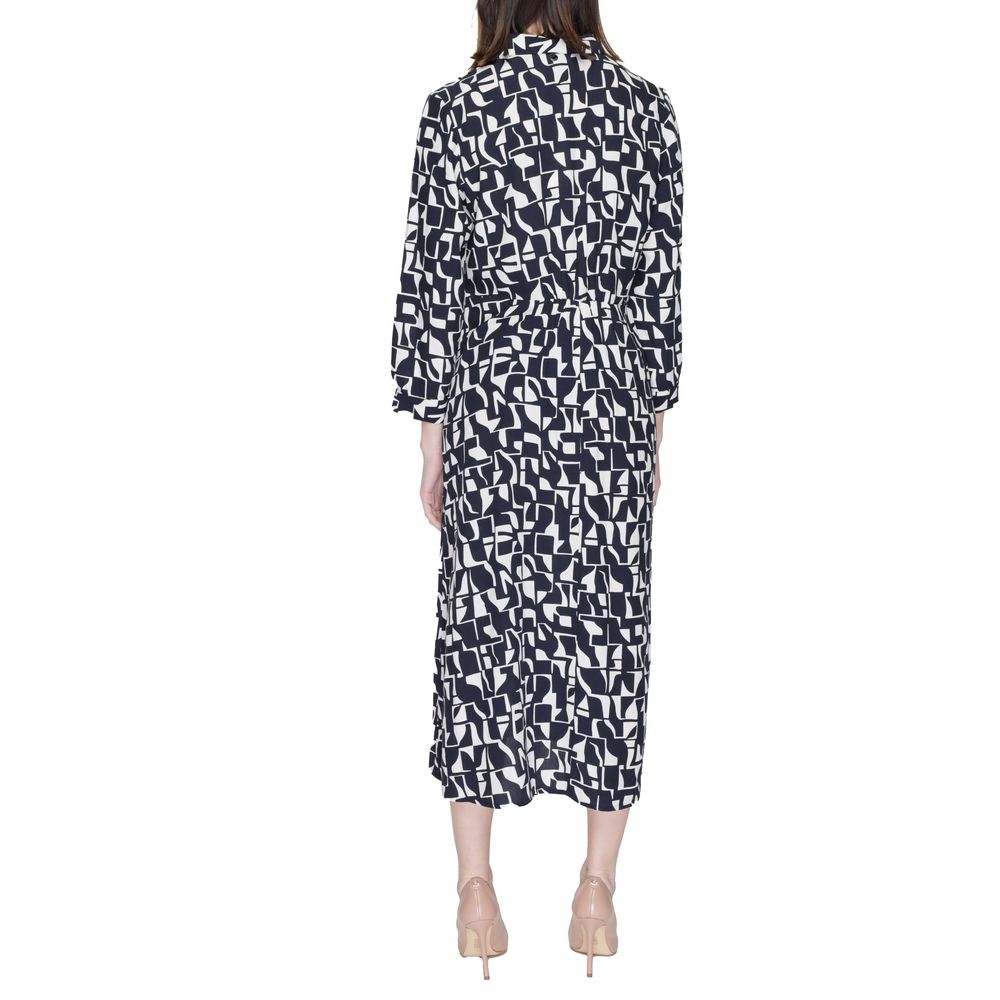 Chemise longue en viscose bleue Street One