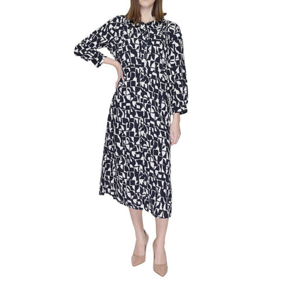 Chemise longue en viscose bleue Street One