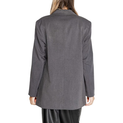 Blazer en polyester recyclé gris uniquement