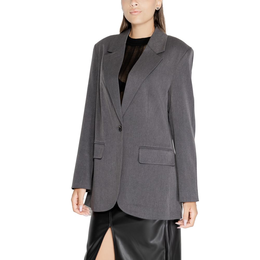 Blazer en polyester recyclé gris uniquement