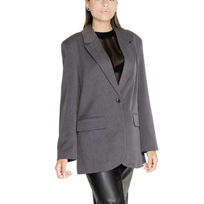 Blazer en polyester recyclé gris uniquement