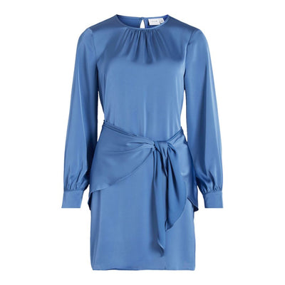 Short bleu en polyester recyclé Vila Clothes
