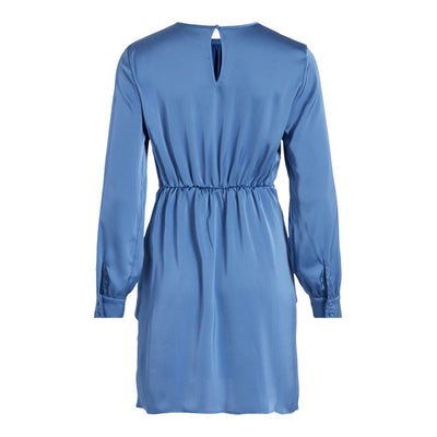 Short bleu en polyester recyclé Vila Clothes