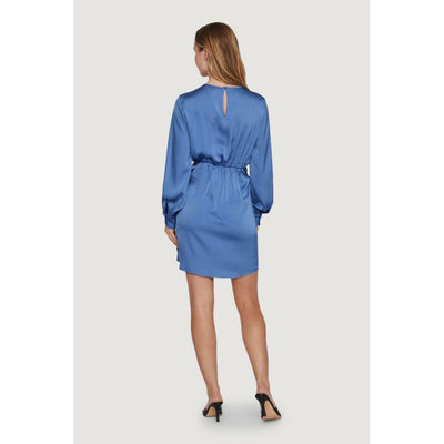 Short bleu en polyester recyclé Vila Clothes