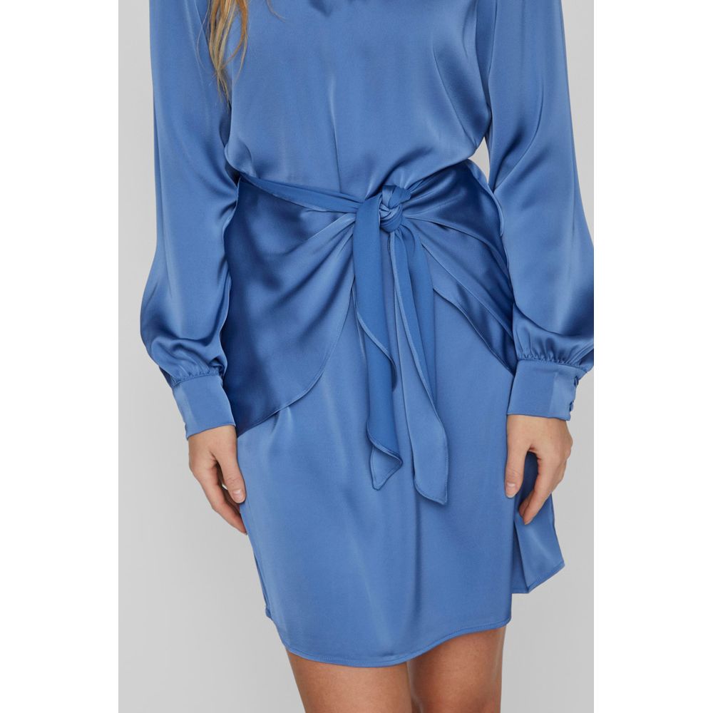 Short bleu en polyester recyclé Vila Clothes