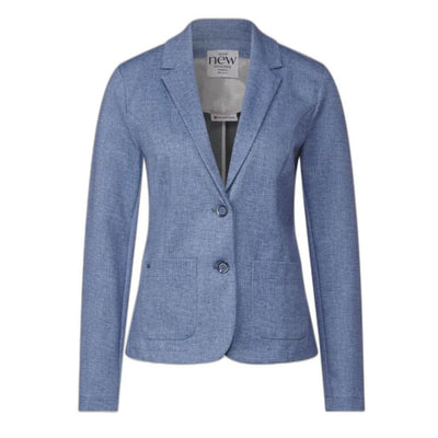 Blazer bleu en polyester Street One