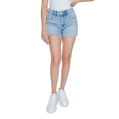 Short en coton bleu clair Vero Moda