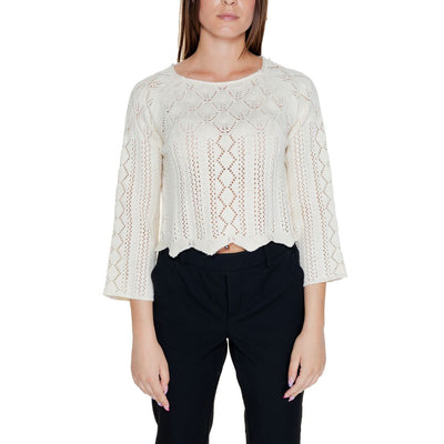 Vero Moda beige katoenen top en T-shirt
