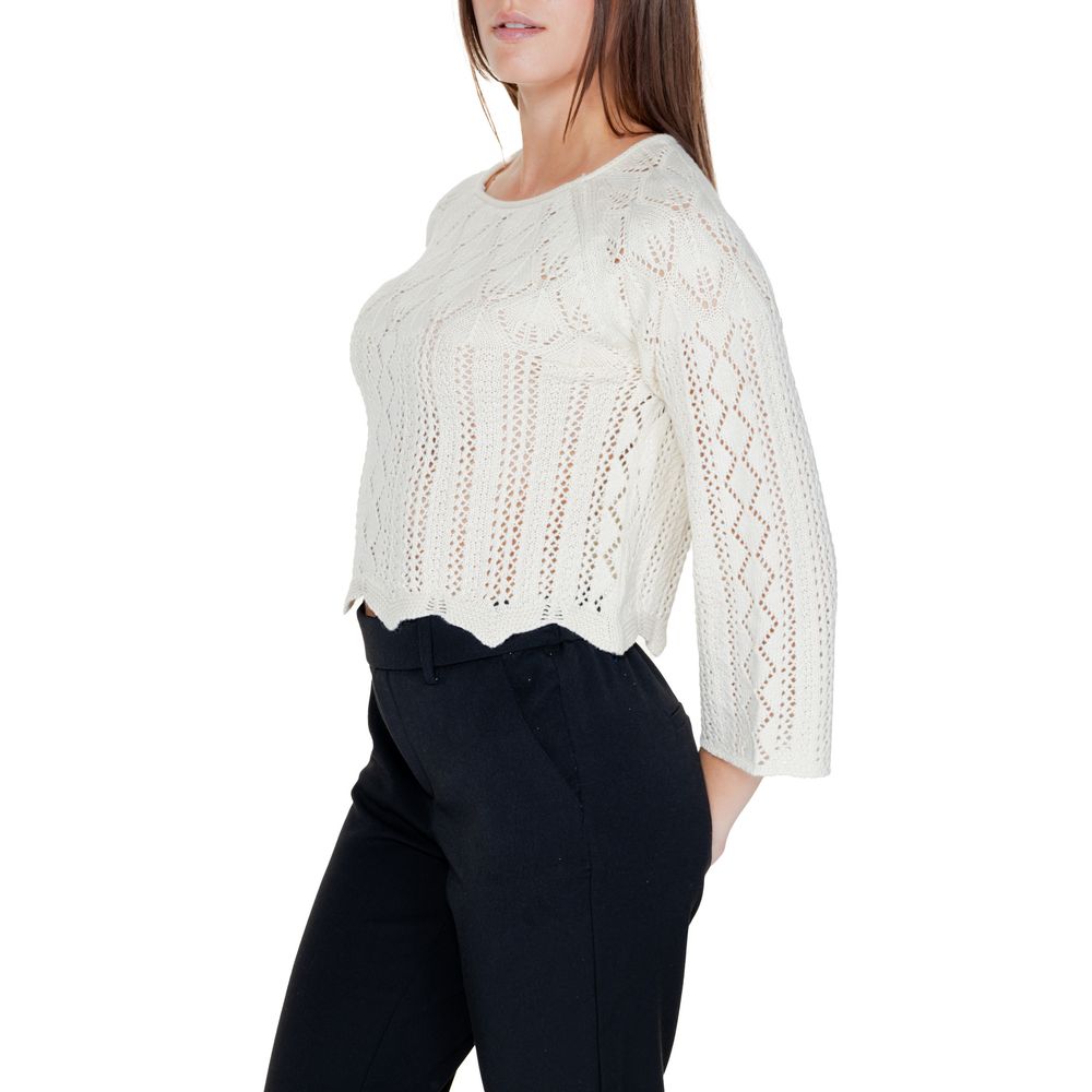 Vero Moda beige katoenen top en T-shirt
