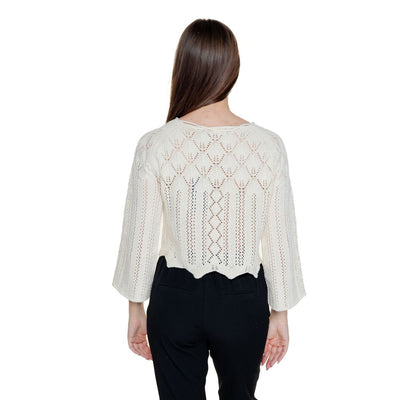 Vero Moda beige katoenen top en T-shirt